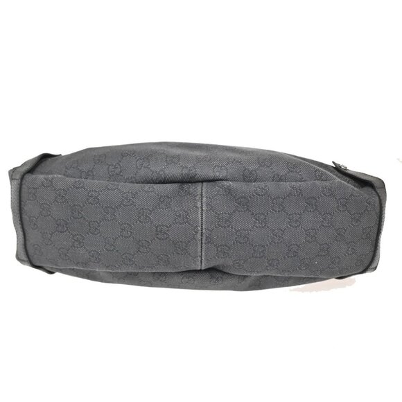 GUCCI GG Pattern Abbey Shoulder Bag Leather canvas Black SHW Italy 76KB625 - Picture 5 of 15